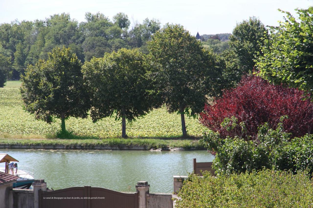 La Maison Et Son Jardin Sur Le Canal De Bourgogne Ravieres Экстерьер фото